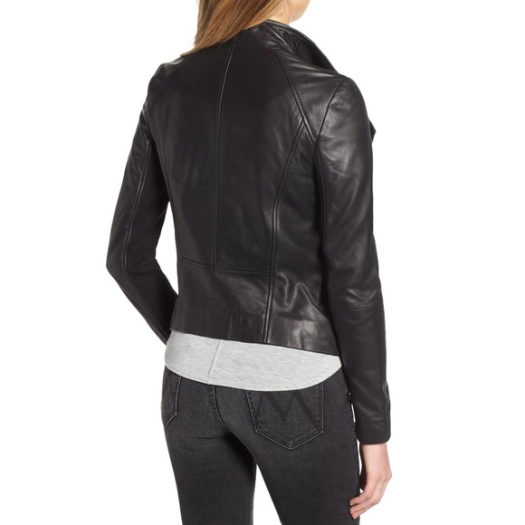 ✨NWT✨ CHELSEA28 Leather Motorcycle Moto Jacket in Black Sz XL - Picture 3 of 7